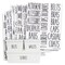 133 Closet Labels for Bins and Baskets, Preprinted Black All Caps Stickers for Clothing Organization and Storage Containers (Water Resistant)